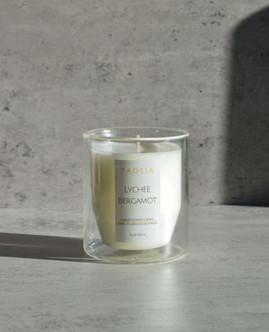 Open image in slideshow, Lychee Candle in a modern glass jar
