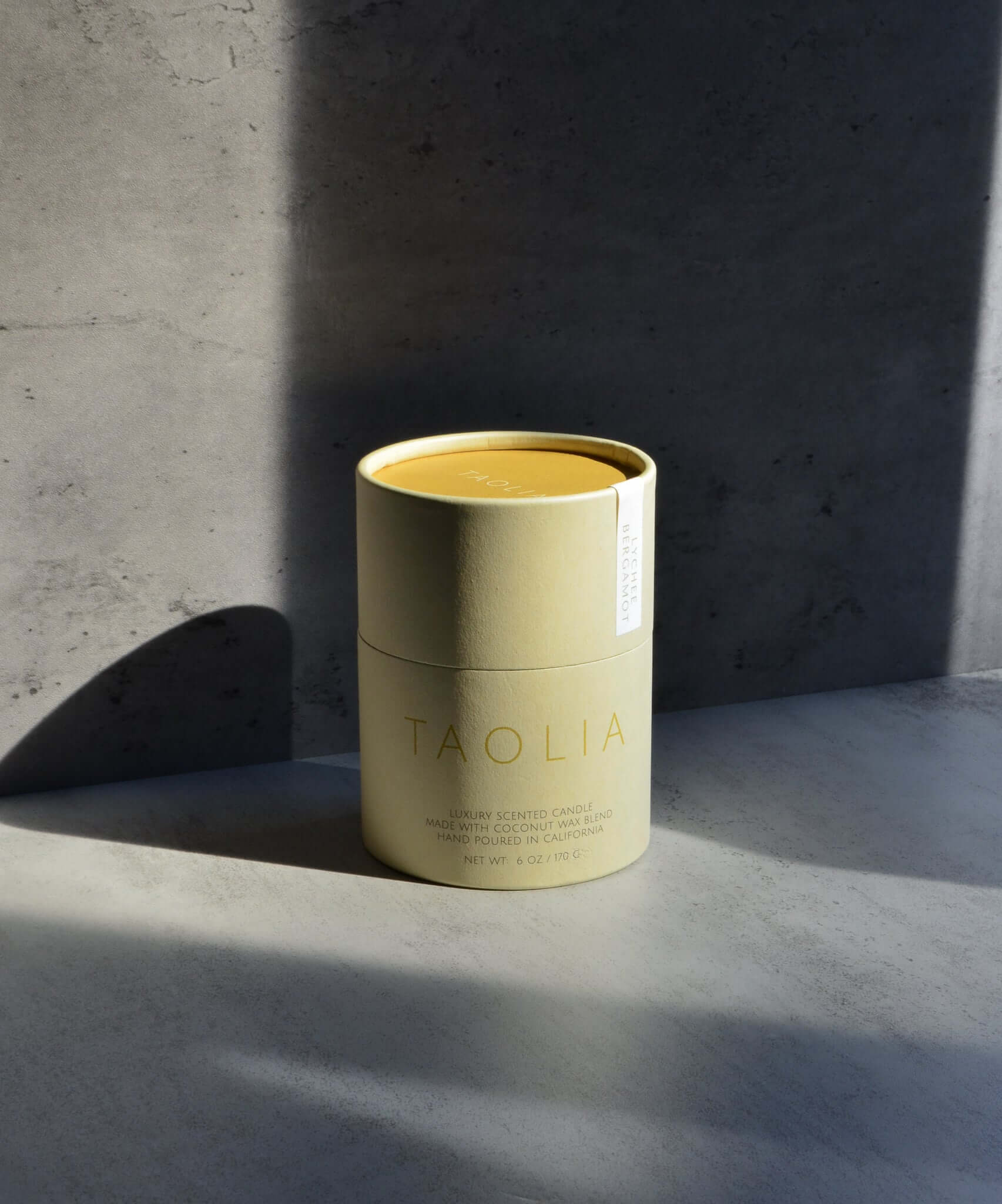 Paper craft packaging tube for a candle